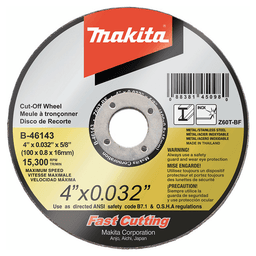4" Ultra 60 Grit Thin Cut-Off Wheel, Zirconia Aluminum Main - Image