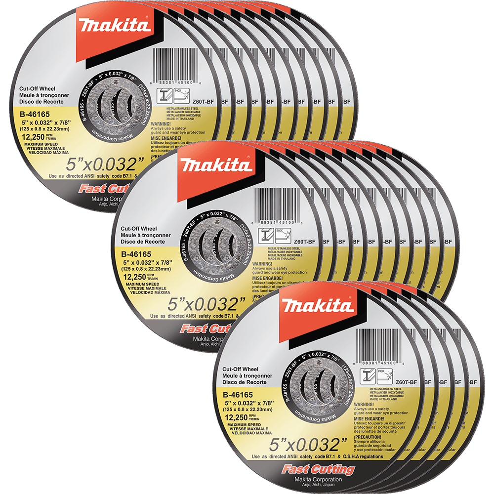 5" 60 Grit Ultra Thin Cut-Off Wheel, Zirconia Aluminum (25/Pack) Alt 1 - Image