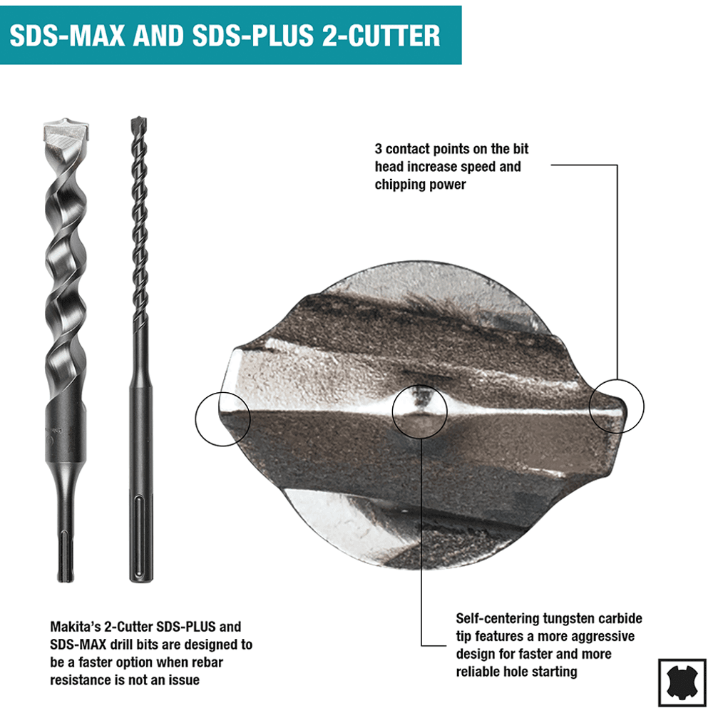 1" x 18" 2-Cutter SDS-PLUS Drill Bit Alt 11 - Image