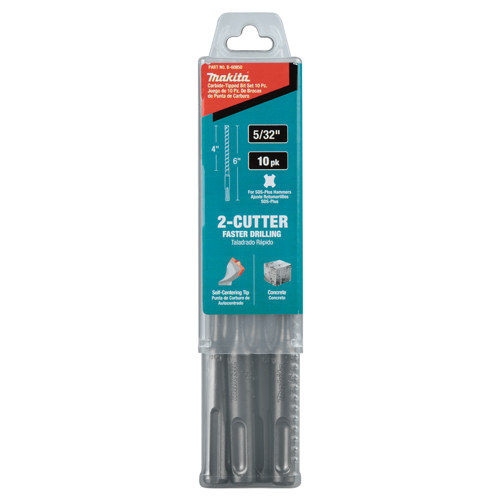 5/32" x 6" 2-Cutter SDS-PLUS Drill Bit (10/Pack) Alt 4 - Image