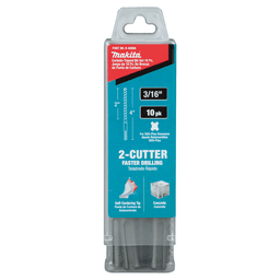 3/16" x 4" 2-Cutter SDS-PLUS Drill Bit (10/Pack) Alt 4 - Image