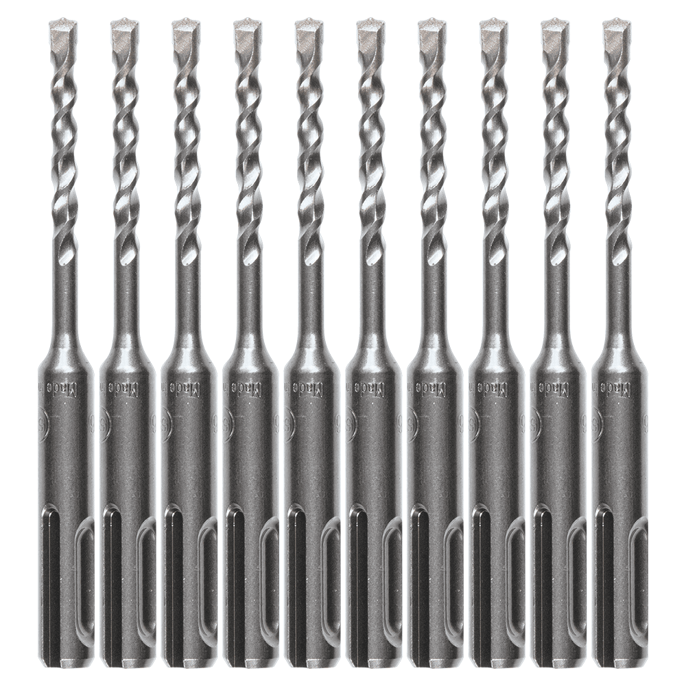 3/16" x 4" 2-Cutter SDS-PLUS Drill Bit (10/Pack) Main - Image