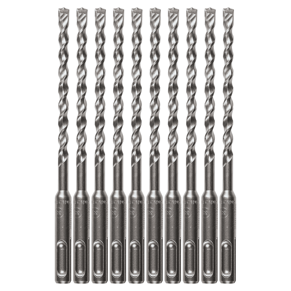 1/4" x 6" 2-Cutter SDS-PLUS Drill Bit (10/Pack) Main - Image