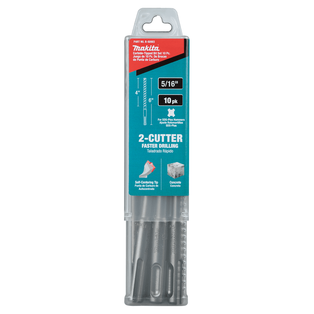 5/16" x 6" 2-Cutter SDS-PLUS Drill Bit (10/Pack) Alt 4 - Image