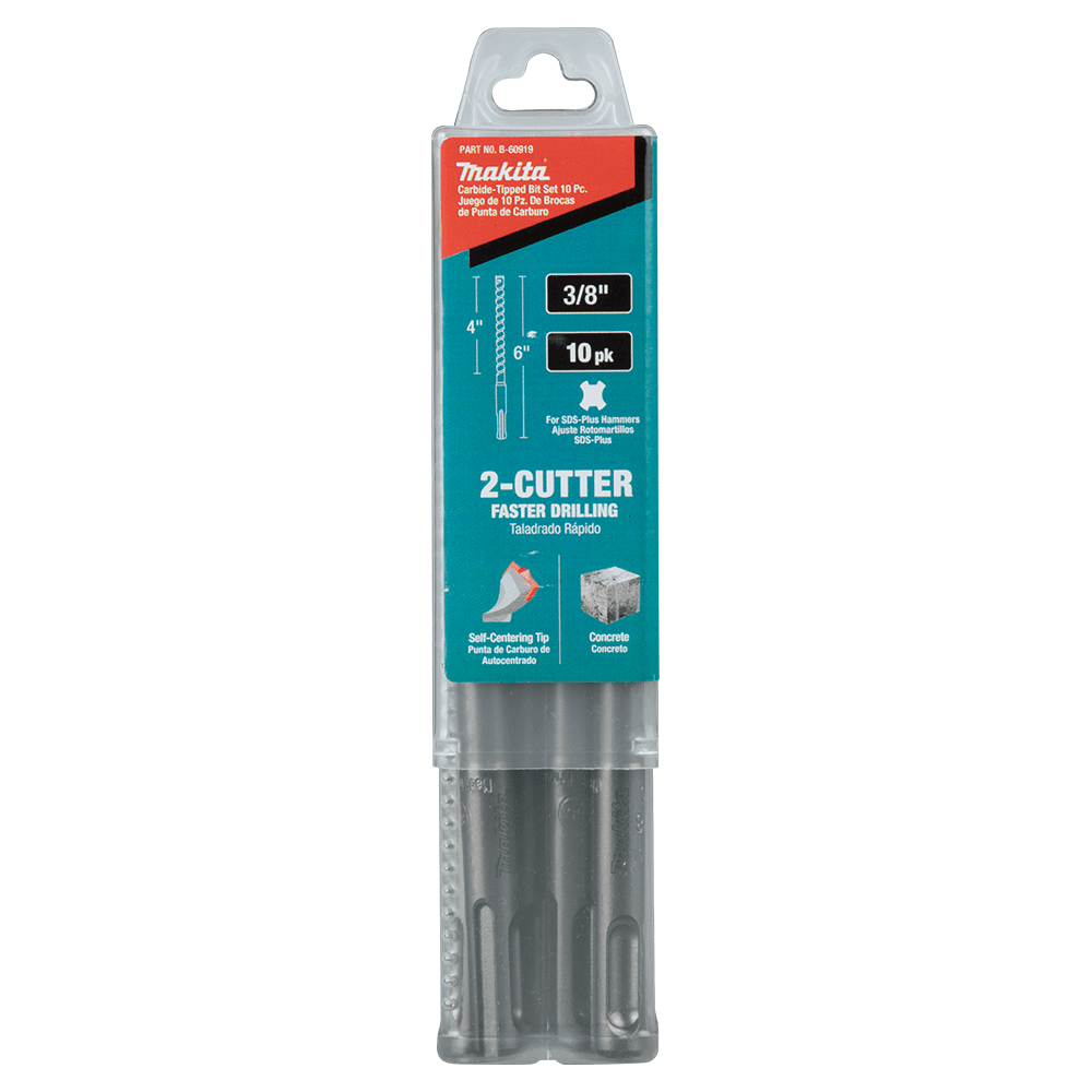 3/8" x 6" 2-Cutter SDS-PLUS Drill Bit (10/Pack) Alt 4 - Image