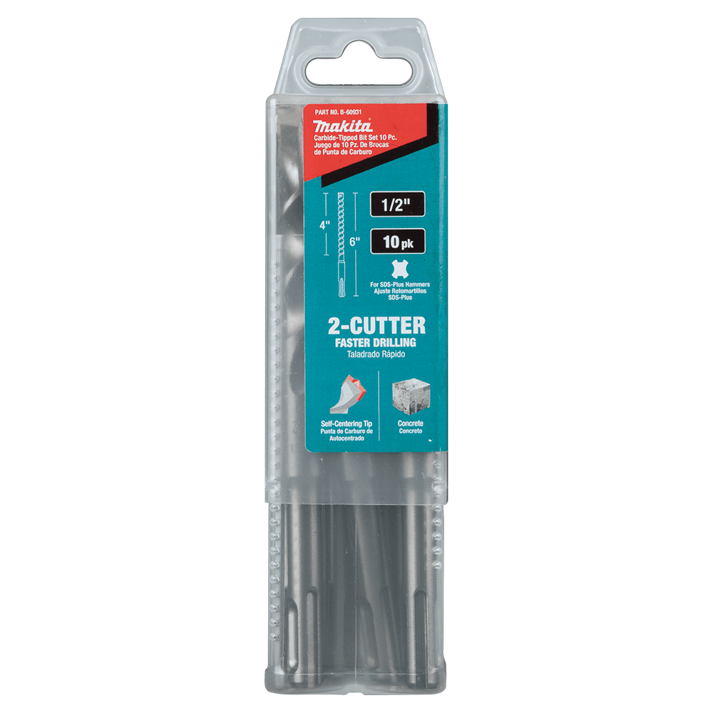 1/2" x 6" 2-Cutter SDS-PLUS Drill Bit (10/Pack) Alt 4 - Image