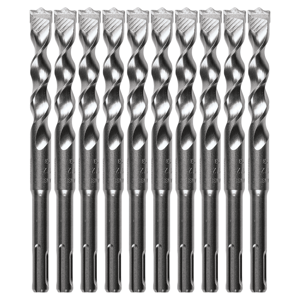 1/2" x 6" 2-Cutter SDS-PLUS Drill Bit (10/Pack) Main - Image