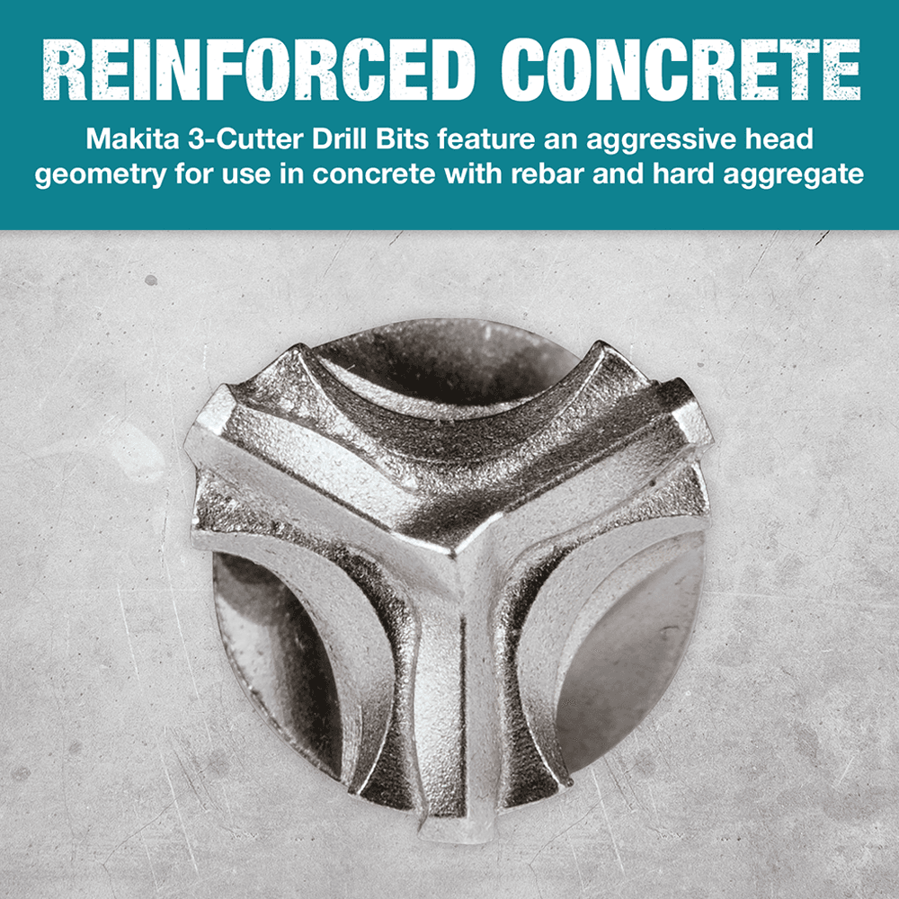 1/4" x 6" 3-Cutter SDS-PLUS Drill Bit Alt 10 - Image