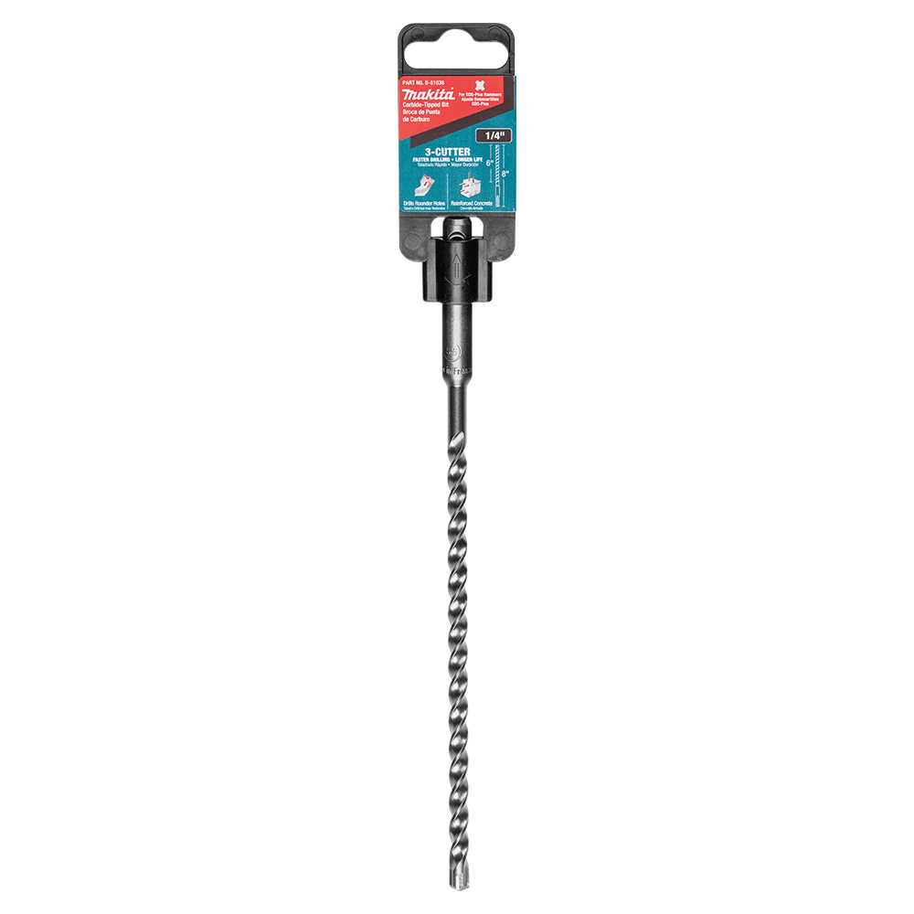 1/4" x 8" 3-Cutter SDS-PLUS Drill Bit Alt 3 - Image