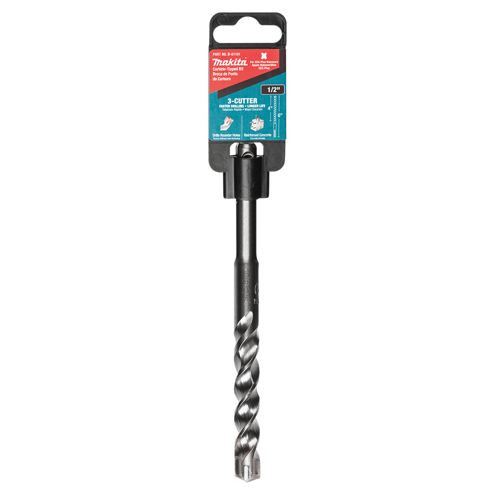 1/2" x 6" 3-Cutter SDS-PLUS Drill Bit Alt 3 - Image