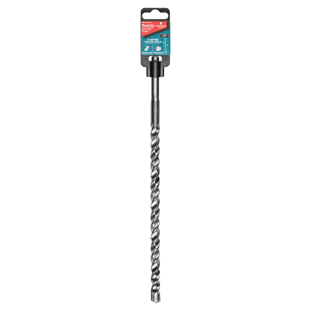 1/2" x 12" 3-Cutter SDS-PLUS Drill Bit Alt 3 - Image