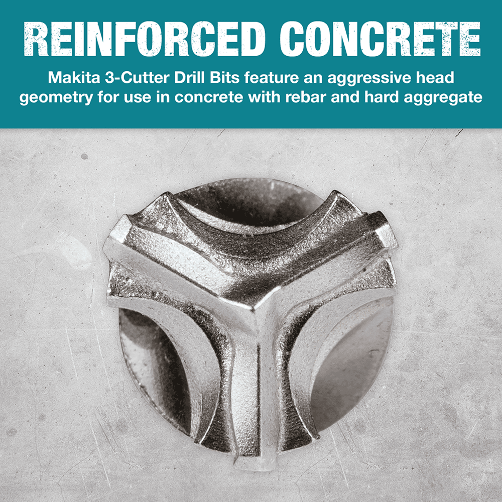 3/4" x 10" 3-Cutter SDS-PLUS Drill Bit Alt 9 - Image