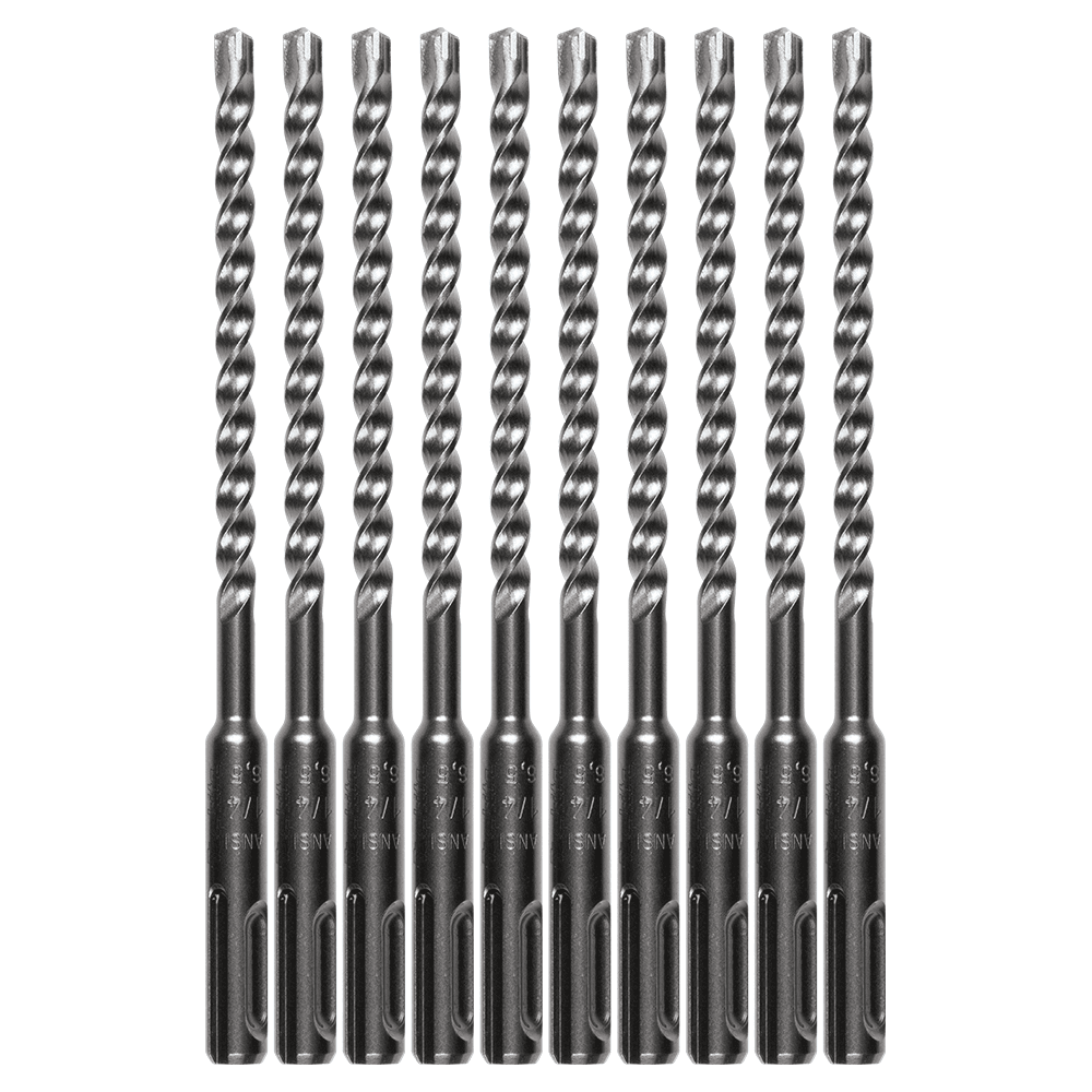 1/4" x 6" 3-Cutter SDS-PLUS Drill Bit (10/Pack) Main - Image