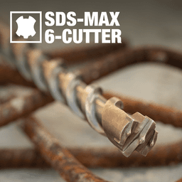 5/8" x 13" 6-Cutter SDS-MAX Drill Bit Alt 8 - Image