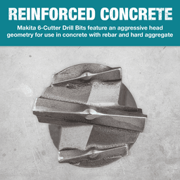 7/8" x 13" 6-Cutter SDS-MAX Drill Bit Alt 10 - Image