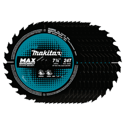 7-1/4" x 24 Teeth Carbide-Tipped Max Efficiency Circular Saw Blade (10/Pack) Alt 1 - Image