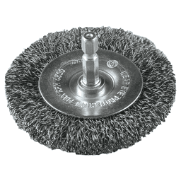 3" Crimped Wire Wheel, 1/4" Hex Shank Main - Image