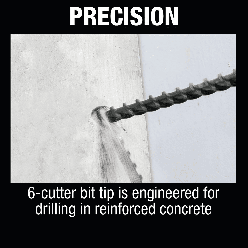 1" x 16" Carbide Tipped 6-Cutter Spline Bit Alt 3 - Image