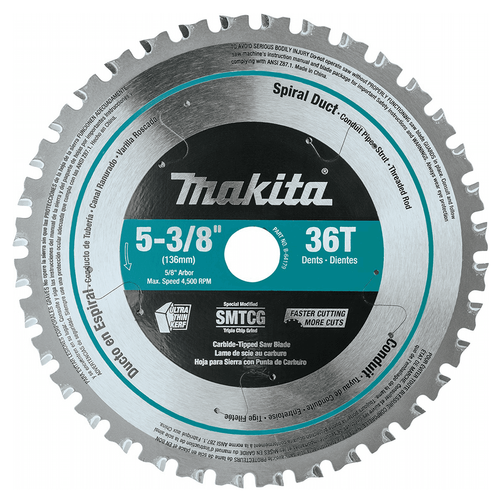 5-3/8" x 36 Teeth Cross-Cut Metal Saw Blade Main - Image