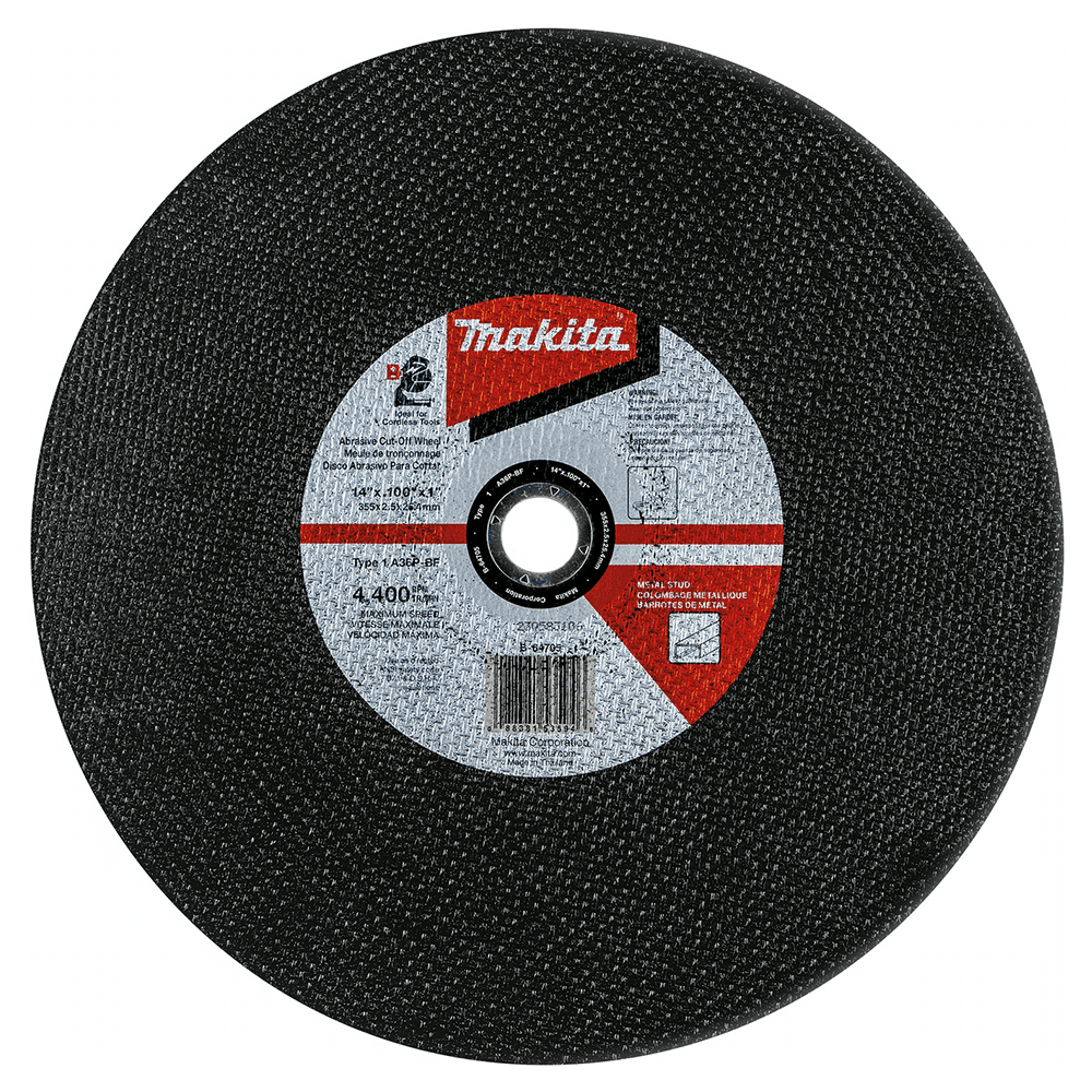 B-64705 14" Abrasive Cut-Off Wheel (5/Pack) Alt 1 - Image