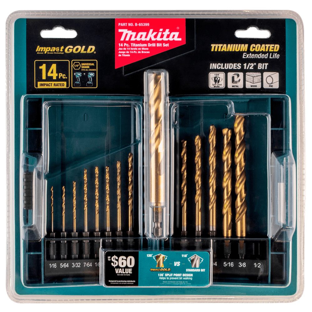 Impact Gold 14 Piece Titanium Drill Bit Set - Alt Image 2