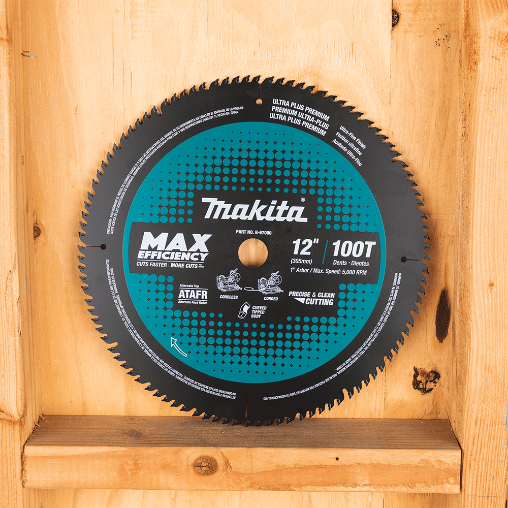 12" x 100 Teeth Carbide-Tipped Max Efficiency Miter Saw Blade Alt 3 - Image