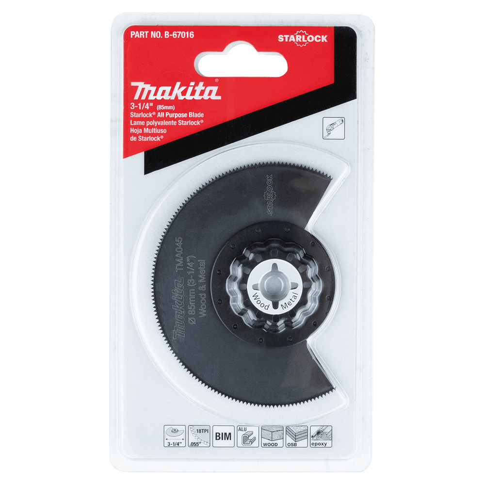 3-1/4" Starlock Oscillating Multi-Tool Bi-Metal Round Segmented Saw Blade Alt 1 - Image