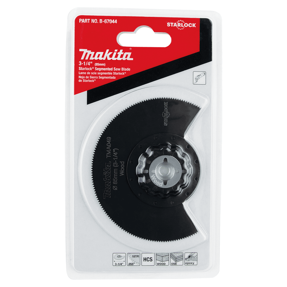 3-1/4" Starlock Oscillating Multi-Tool High Carbon Steel Round Segmented Saw Blade Alt 1 - Image