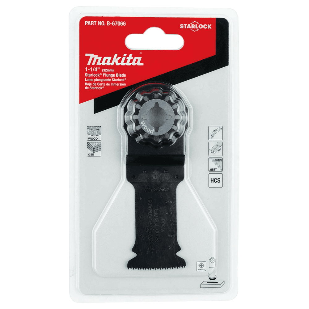 1-1/4" Starlock Oscillating Multi-Tool High Carbon Steel Curved Plunge Cut Blade Alt 1 - Image