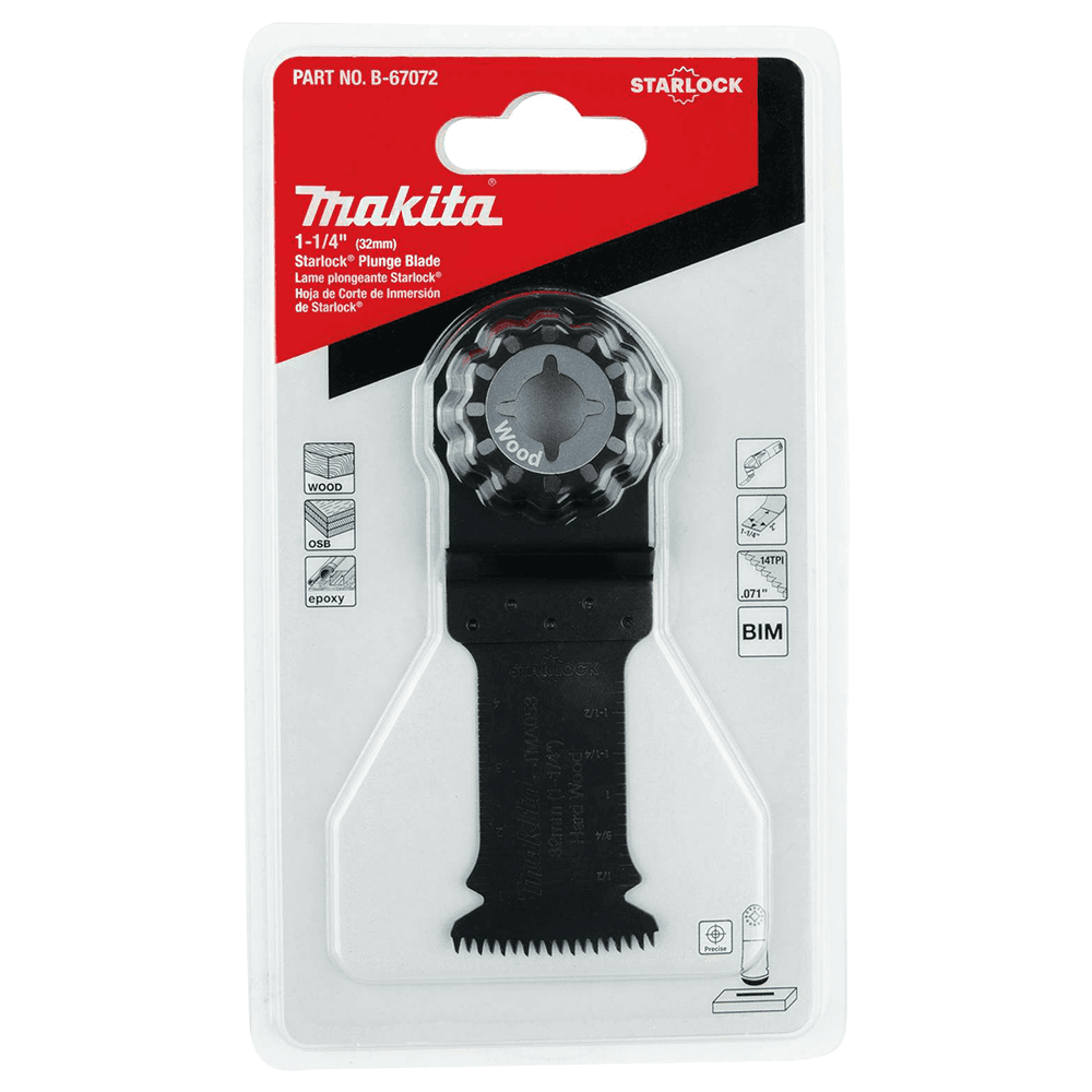 1-1/4" Starlock Oscillating Multi-Tool Bi-Metal Curved Plunge Cut Blade with Japanese Tooth Design Alt 1 - Image