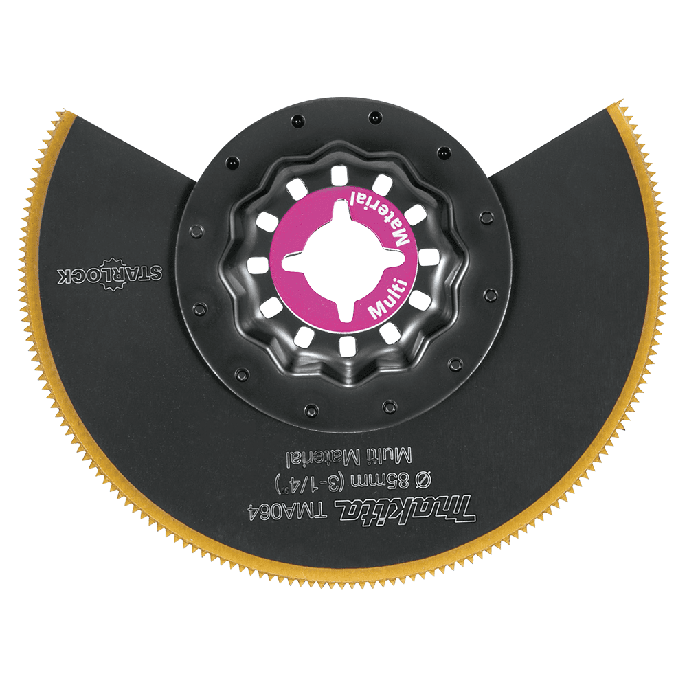 3-1/4" Starlock Oscillating Multi-Tool Bi-Metal Round Segmented Saw Blade with Titanium Tooth Coating Main - Image