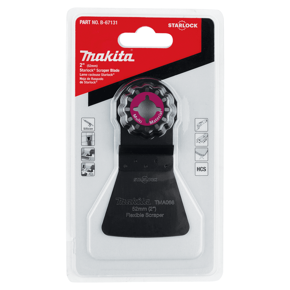 2" Starlock Oscillating Multi-Tool High Carbon Steel Flexible Scraper Blade Alt 1 - Image