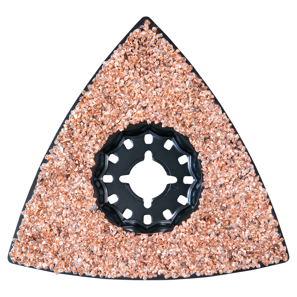 3" Starlock Oscillating Multi-Tool Tungsten Carbide 20 Grit Delta Triangle Sanding Pad Main - Image