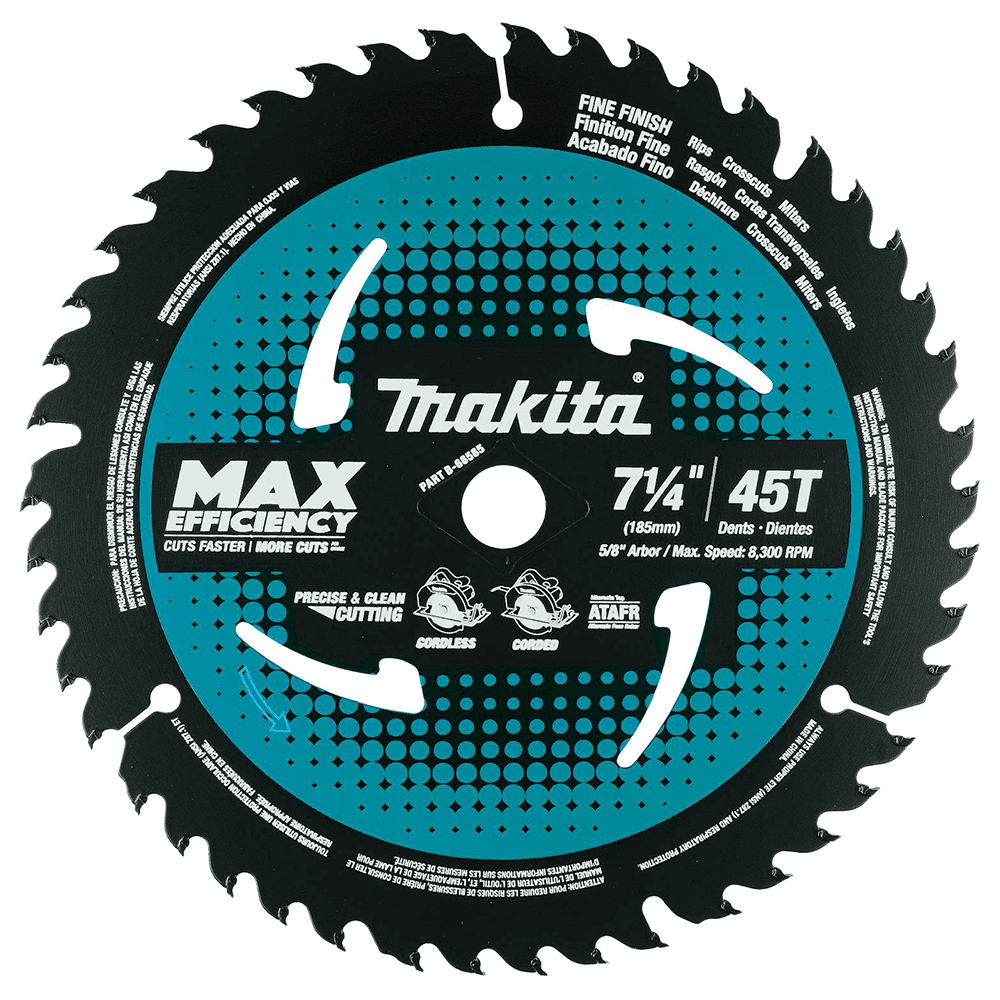7-1/4" x 45 Teeth Cross/Plunge Cut Circular Saw Blade Main - Image