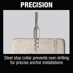 1/2" x 4" 3-Cutter SDS-PLUS Stop Bit, 13/16" Shank Alt 3 - Image