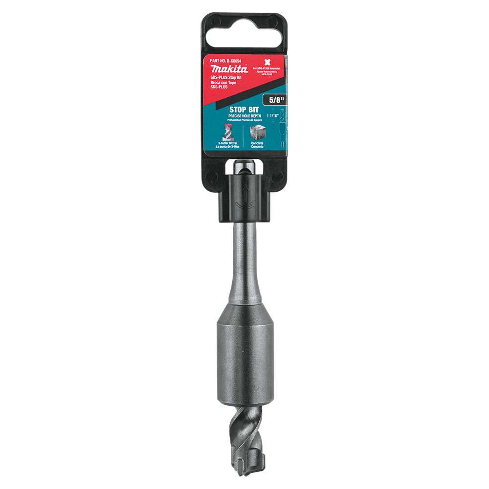 5/8" x 5" 3-Cutter SDS-PLUS Stop Bit, 1-1/16" Shank Alt 1 - Image