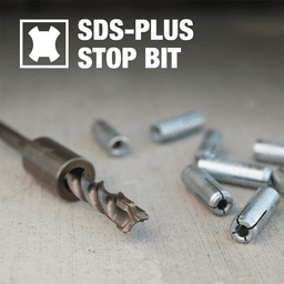5/8" x 5" 3-Cutter SDS-PLUS Stop Bit, 1-1/16" Shank Alt 9 - Image