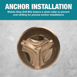 5/8" x 6" 3-Cutter SDS-PLUS Stop Bit, 2-1/16" Shank Alt 4 - Image