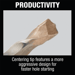 1/4" x 5" 2-Cutter SDS-PLUS Hex Bit Alt 3 - Image