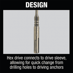 5/32" x 7" 2-Cutter SDS-PLUS Hex Bit Alt 2 - Image