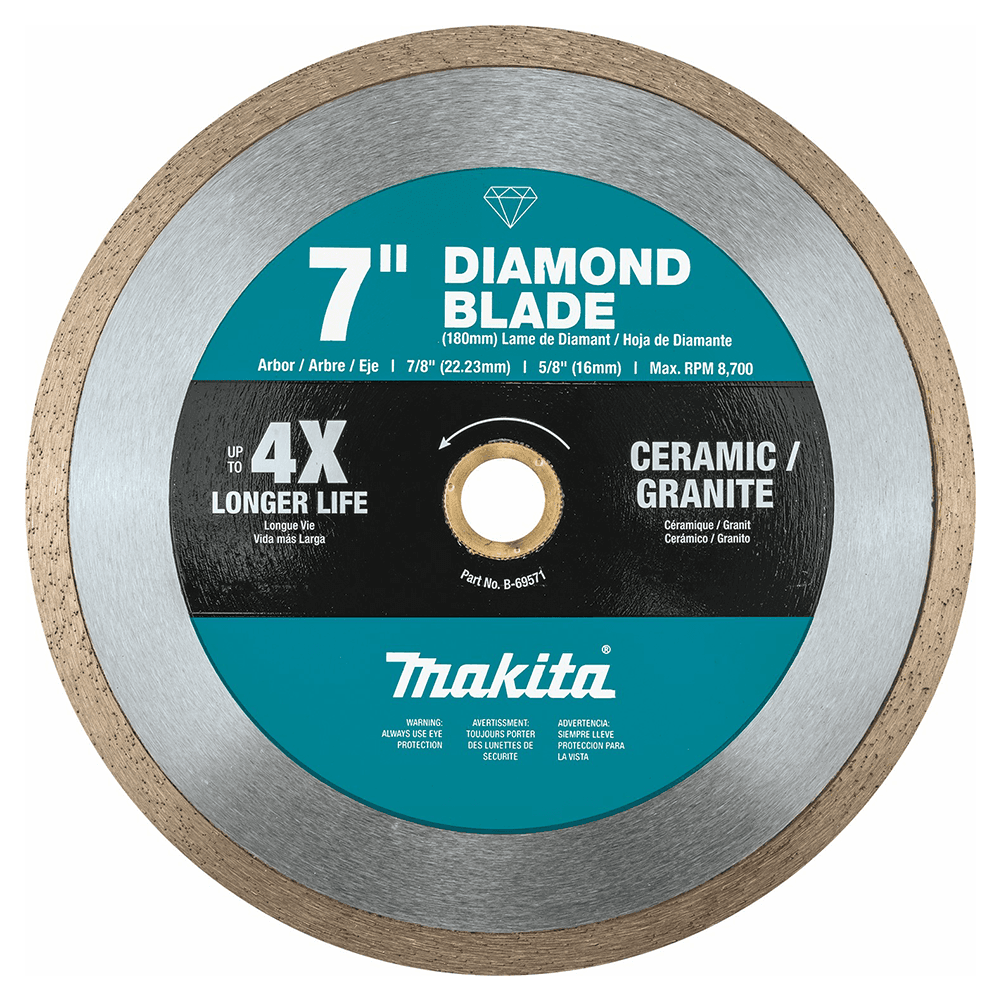 7" Continuous Rim General Purpose Diamond Blade Main - Image