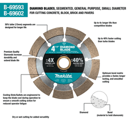 4‑1/2" Segmented General Purpose Diamond Blade Alt 2 - Image