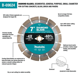 7" Segmented General Purpose Diamond Blade Alt 2 - Image