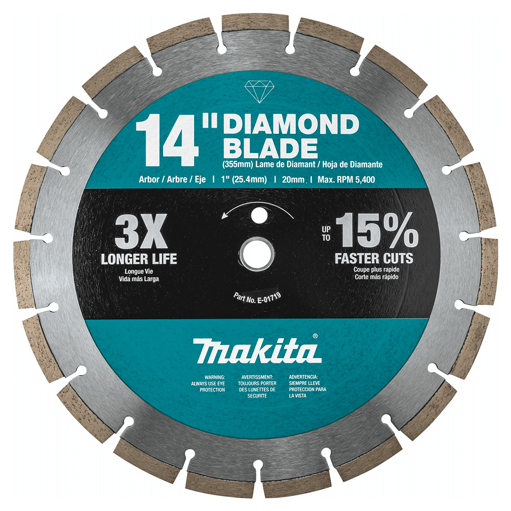 14" Segmented General Purpose Diamond Blade, Contractor (3/Pack) Alt 1 - Image