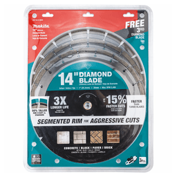 14" Segmented General Purpose Diamond Blade, Contractor (3/Pack) Alt 2 - Image