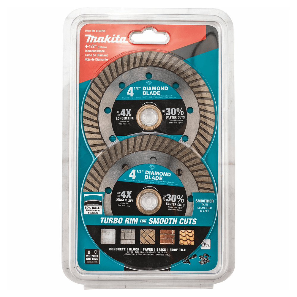 4‑1/2" Turbo General Purpose Diamond Blade (2/Pack) Alt 1 - Image