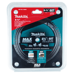 6-1/2" x 60 Teeth Carbide-Tipped Max Efficiency Miter Saw Blade Alt 1 - Image