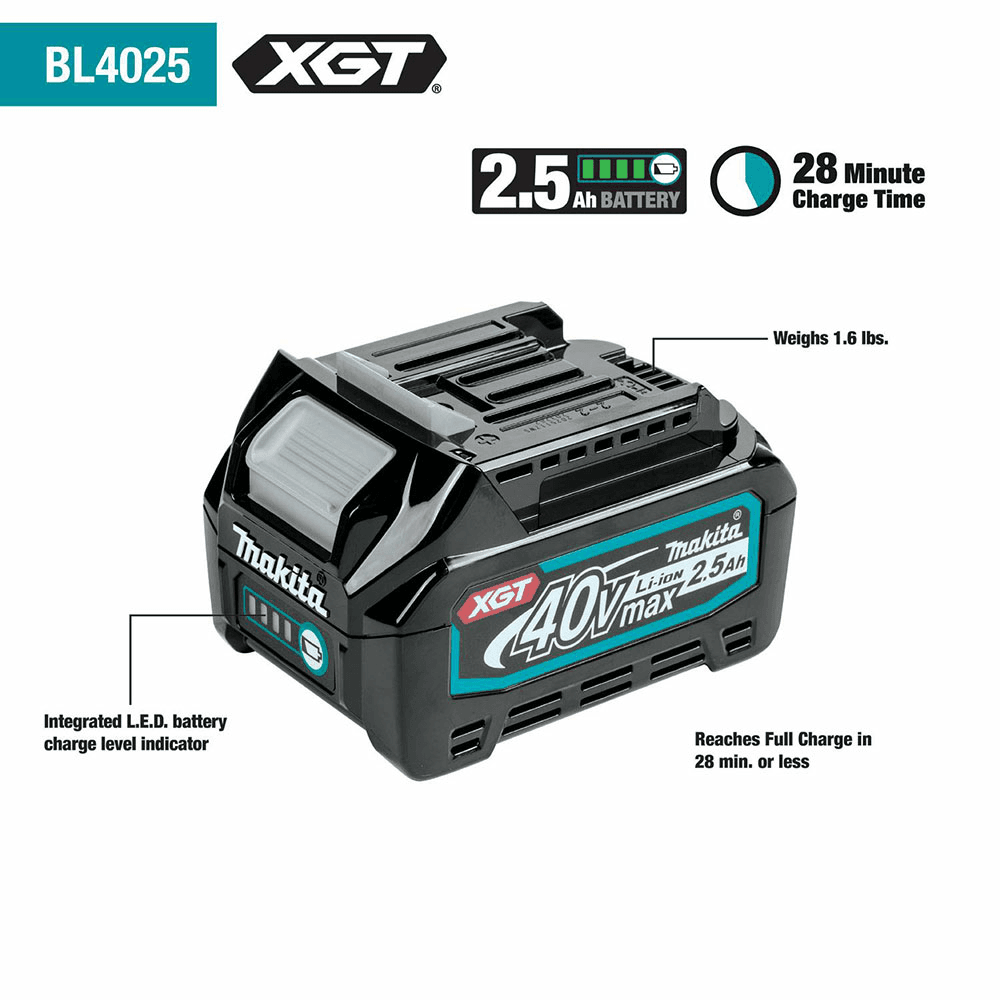 40V max XGT Lithium-Ion 2.5 Ah Battery Alt 2 - Image