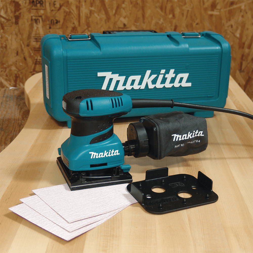 4-1/2" x 4" 1/4 Sheet Finishing Sander with Tool Case Alt 4 - Image