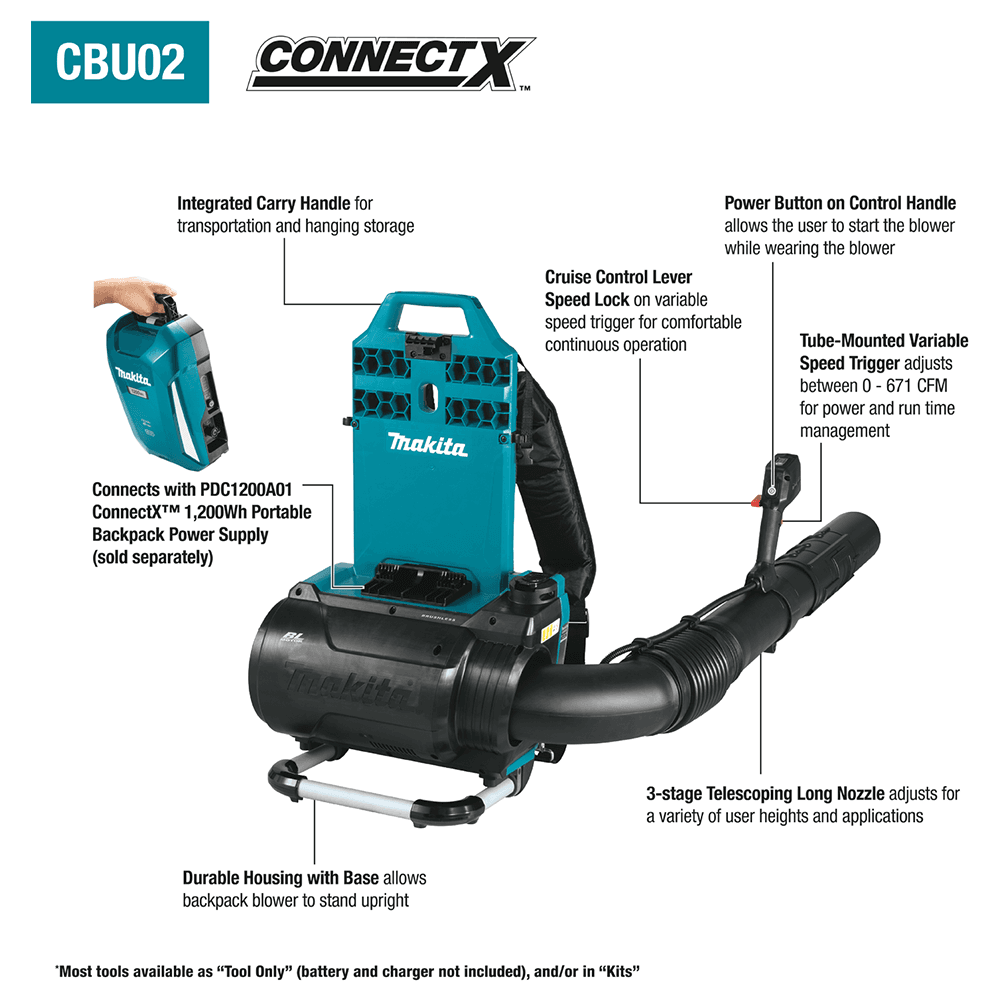 40V Max ConnectX Brushless Backpack Blower Tool Only Alt 1 - Image